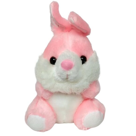 Pink Easter Bunny Rabbit Spring Pastel Plush Stuffed Animal 7.5" - Picture 1 of 5